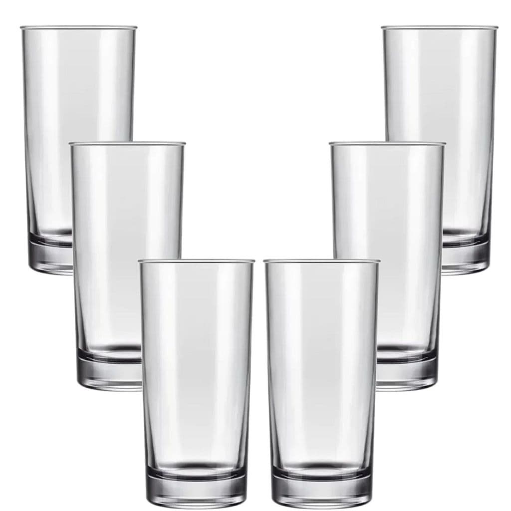 Copo Long Drink Vidro Transparente 300ml 350ml Resistente Bar Festa Cozinha Unidade