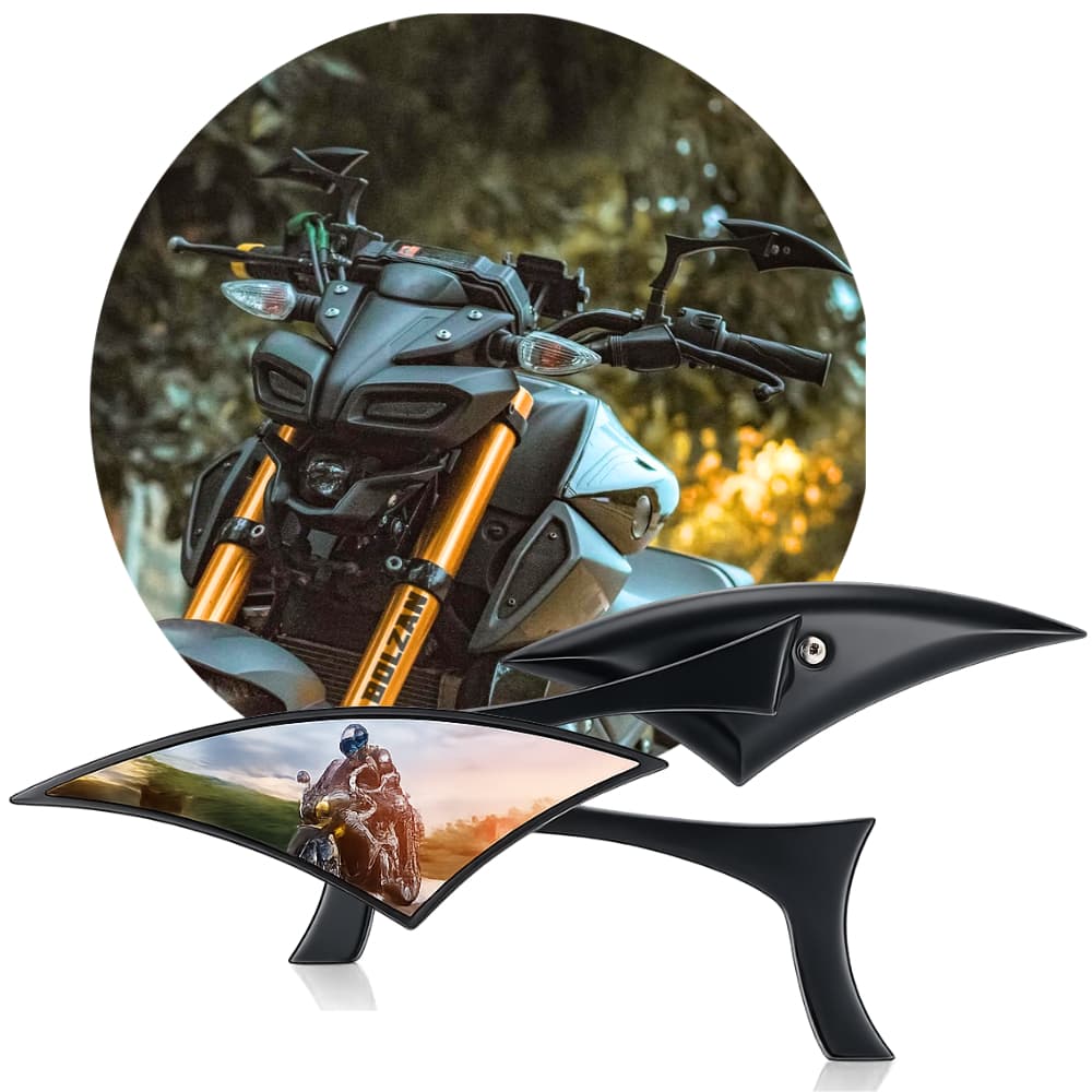 Retrovisor Custom Folha MT07 MT09 Moto Royal Enfield Hunter 350