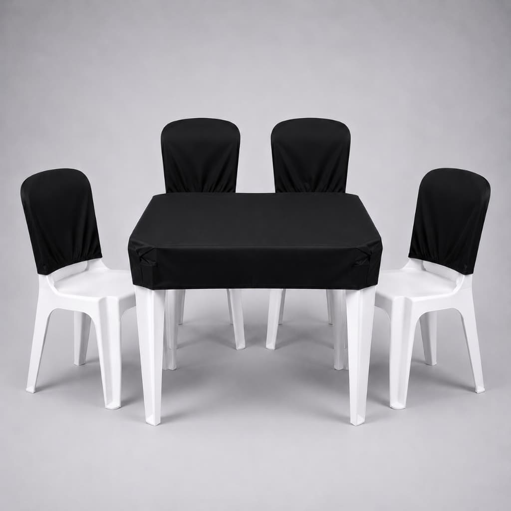 Kit 1 Capa Mesa + 4 Capas de Encosto em Couro Sintético Proteção e Elegância para Seu Ambiente