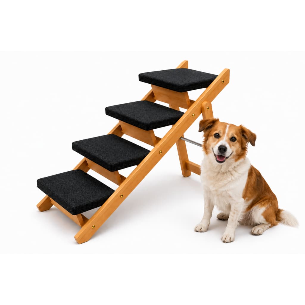 Escada e Rampa Estrutura Retrátil e Compacta Cachorro 50kg