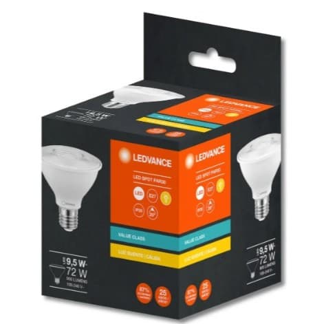 Lampada Led Par30 9,5w 2700k Ledvance