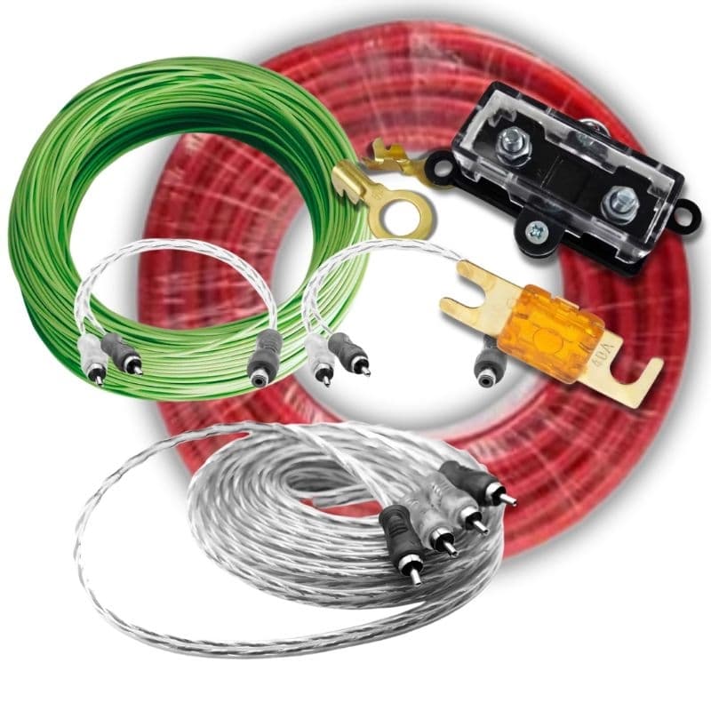 Kit Instalação 1600rms Rca TechOne Som Automotivo cabo de bateria para módulos Taramps Stetsom