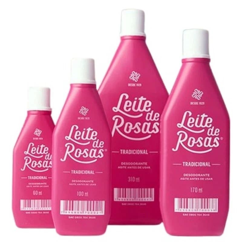 LEITE DE ROSAS TRADICIONAL TODOS OS TAMANHOS - 310ML -170ML - 100ML - 60ML