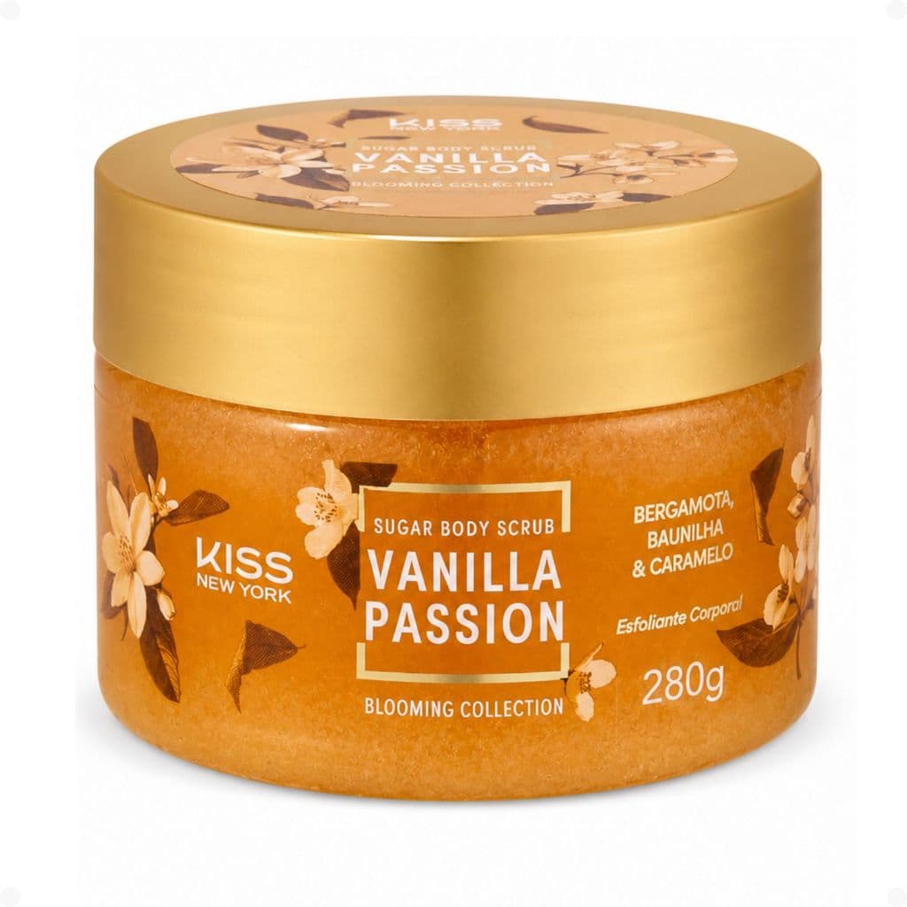Esfoliante Corporal Kiss New York Sugar Body Scrub Vanilla Passion 280g