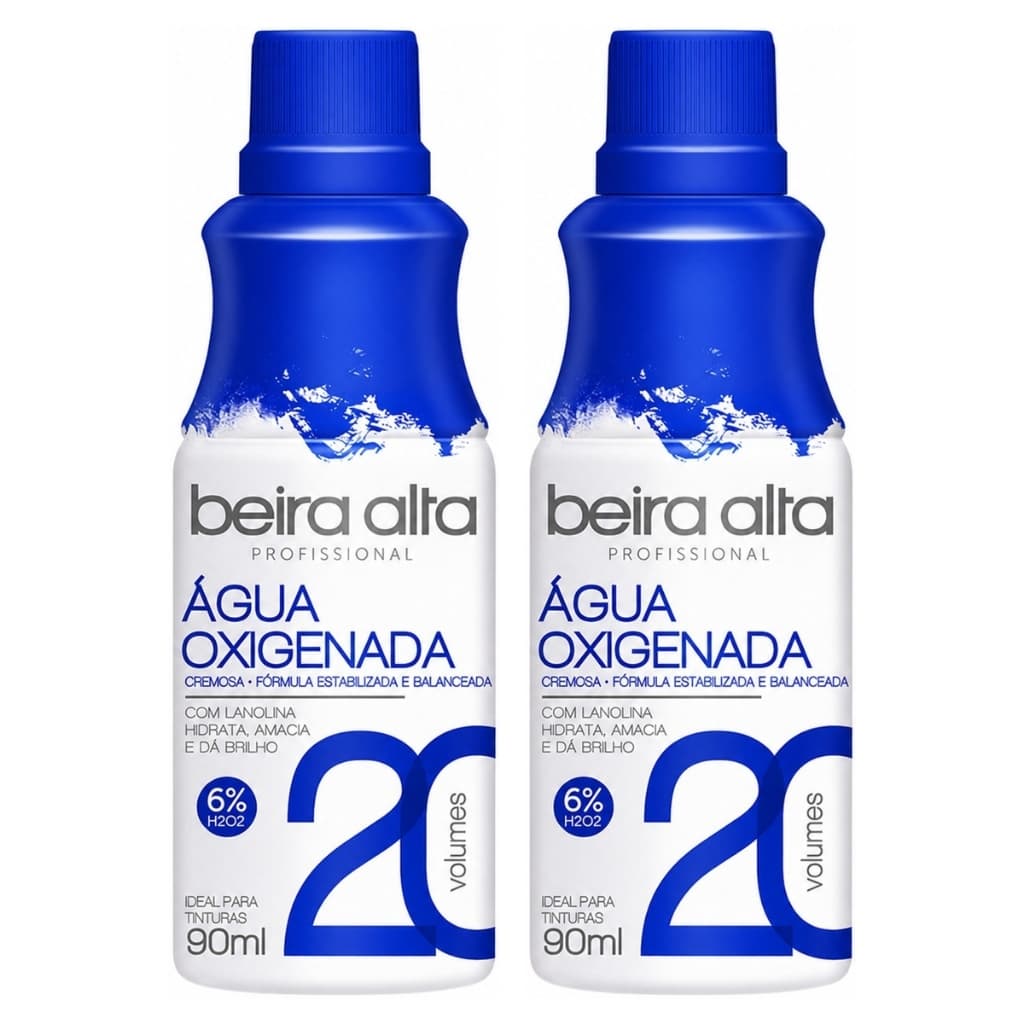 Kit 2 Água Oxigenada Cremosa 20 Volumes 90ml - Beira Alta