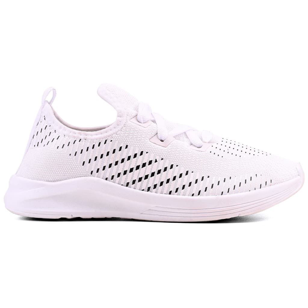 Tênis Casual Feminino Branco Moderno Confortável Solado Macio Academia