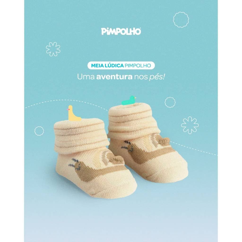 Meia Lúdica Bebê Pimpolho