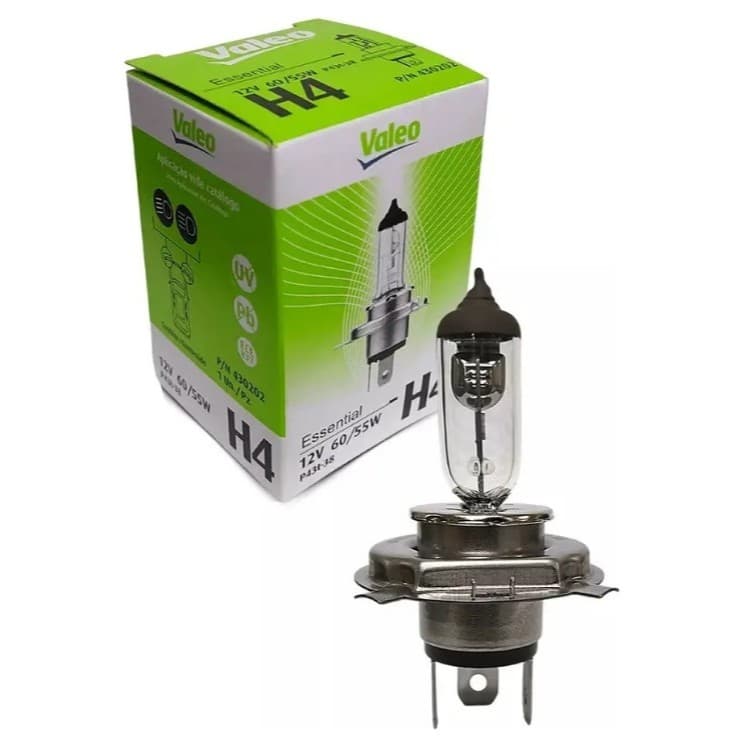 Lâmpada H4 12v 60/55w Farol Halógena - Valeo