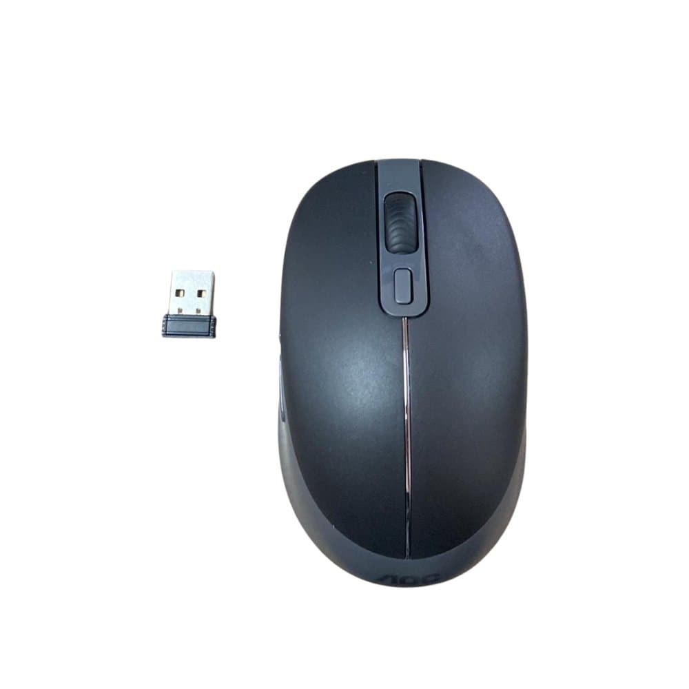 Mouse Sem Fio Usb Wireless 1600 Dpi Ergonômico Preto Cinza Alta Precisão