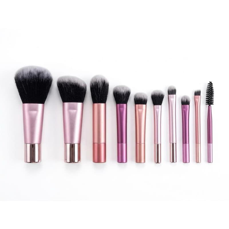 KIT MINI PINCEL PARA MAQUIAGEM - com 10 minis pincéis