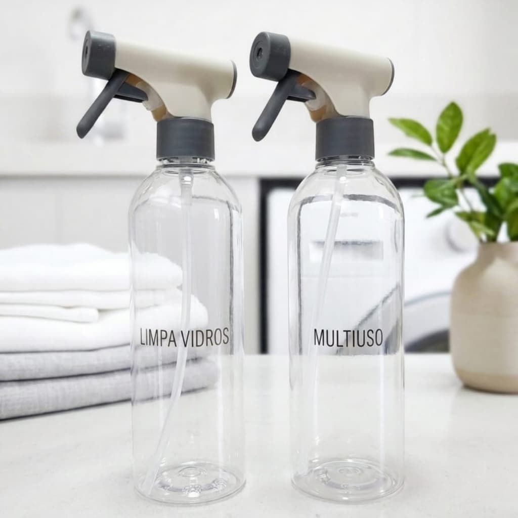 Kit com 2 Borrifadores 500ml Personalizado Multiuso Linha Flow Spray Profissional Resistente
