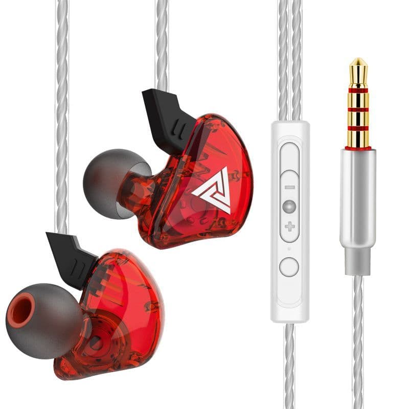 Fone de Ouvido QKZ AK6 Hi-Res Audio com Microfone HD | Intra-Auricular Gamer DJ Retorno Palco