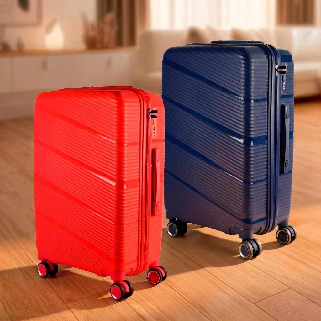 Mala Despachar Média M 25KG 68cm Polipropileno Expansível Esparta Inquebrável Roda 360 / Cadeado TSA