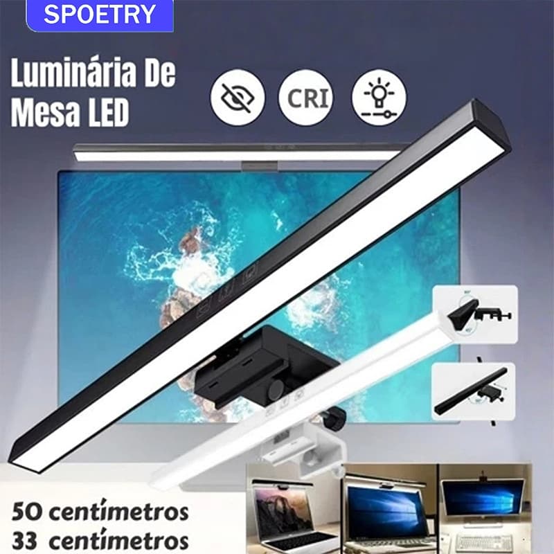 BR-Lâmpadas de computador LED Lâmpadas leitura para os olhos/iluminação /3-cores ajustáveis/luzes de tela de computador
