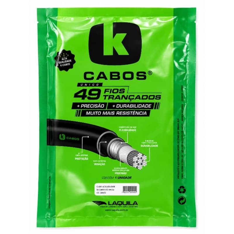 Cabo Acelerador Honda CG 160 Titan Fan Start K-Cabos Original (B)