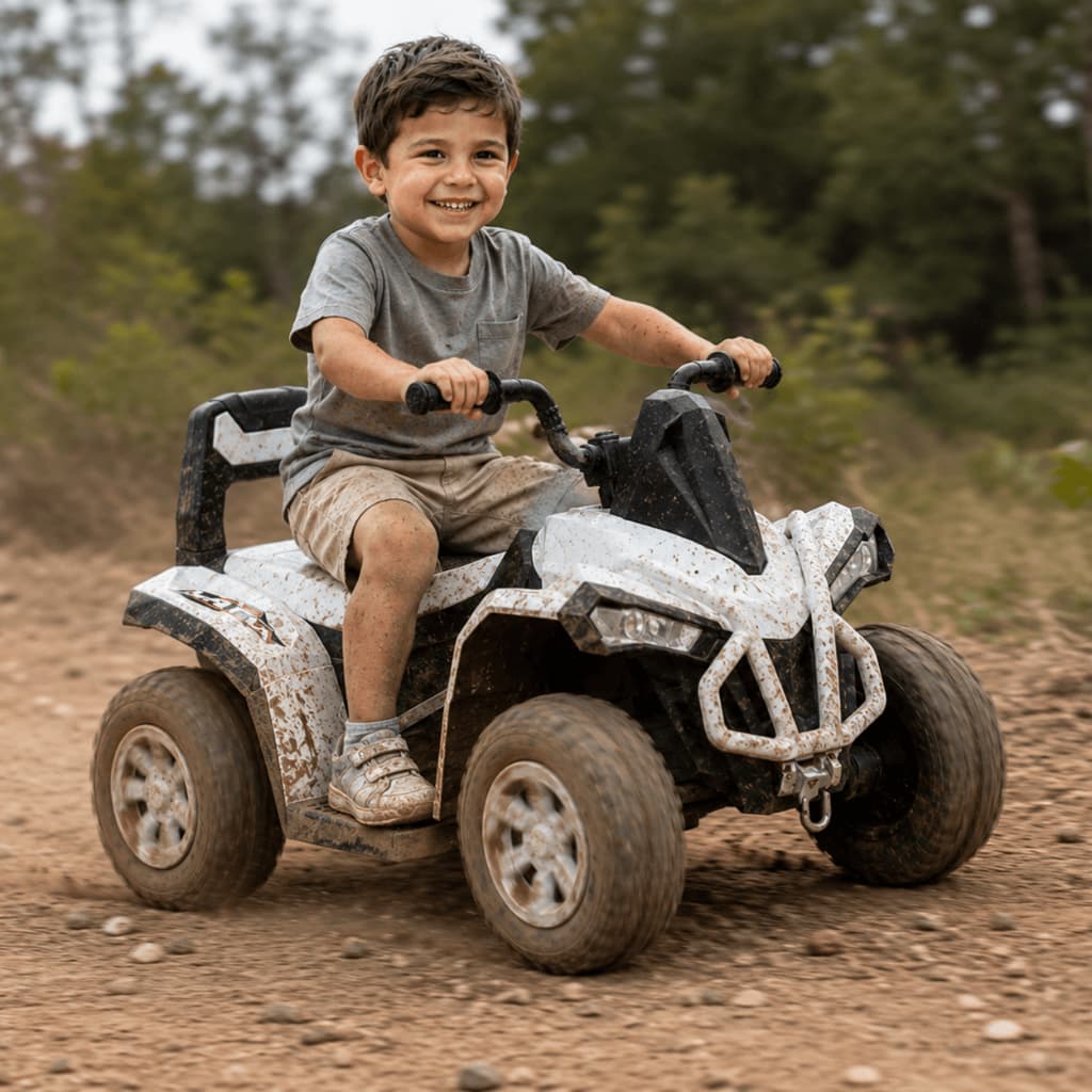 Quadriciclo Infantil Bang Toys Eletrico Volt Kids Branco 6V