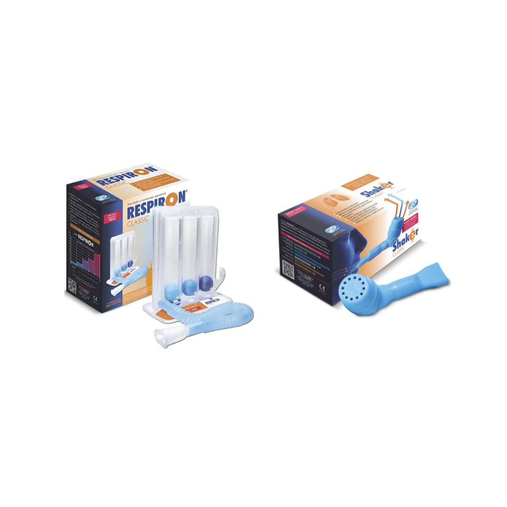 Kit Respiron Classic e Shaker Classic Exercitador Respiratório