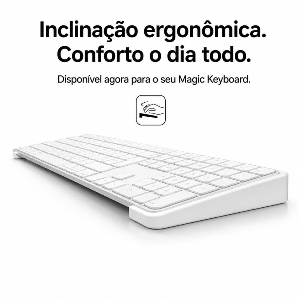 Suporte de Inclinação ErgoCurve para Apple Magic Keyboard Ergonômico Premium