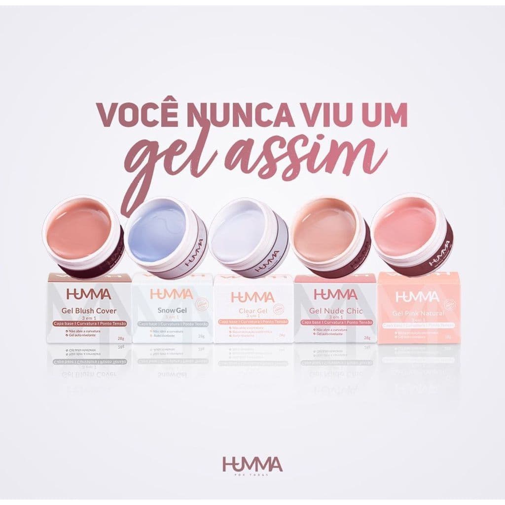 Gel Construtor Humma 3 em 1 Não Amarela Secagem Rápida UV LED-Humma Gel