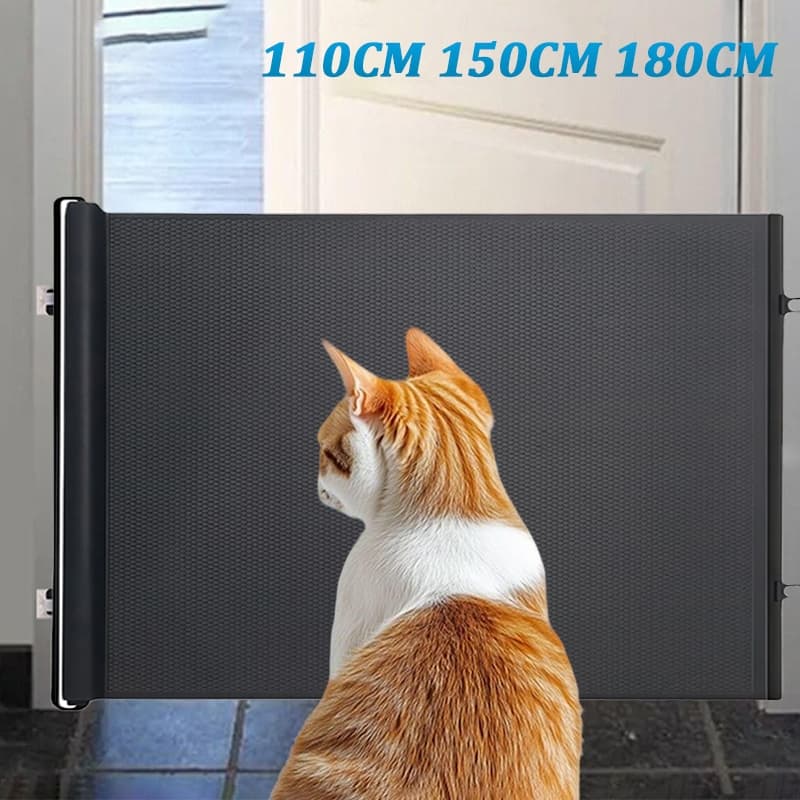 Tela de proteção para Pets Bebês Cercadinho Grade Retrátil 110cm/150cm/180cm