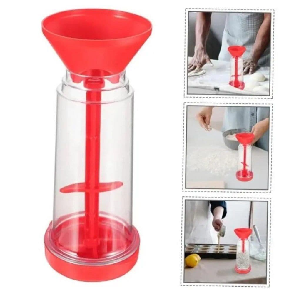 🧁🌾 Misturador de Farinha com Peneira Plástica | Utensílio Essencial para Confeitaria 🍰