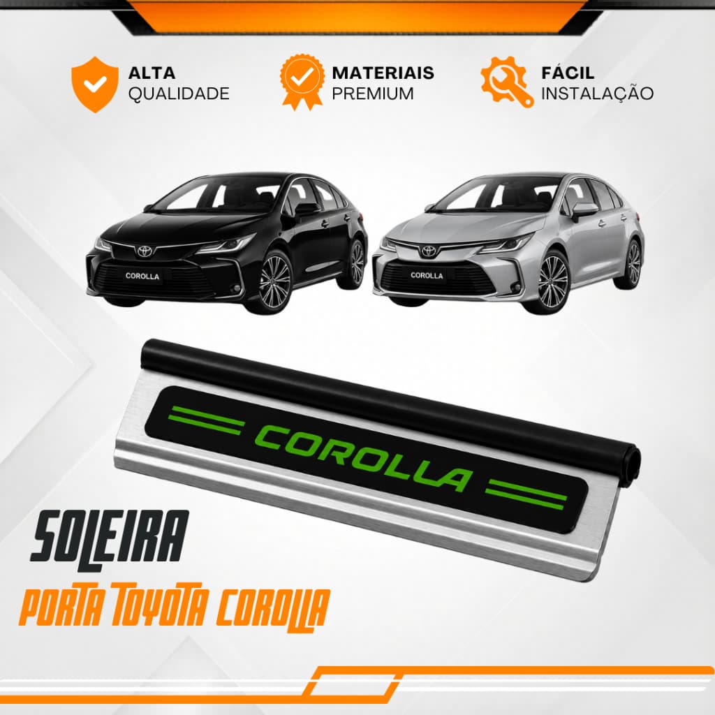 Soleira De Porta Toyota Corolla Modelo Universal Carro personalizado