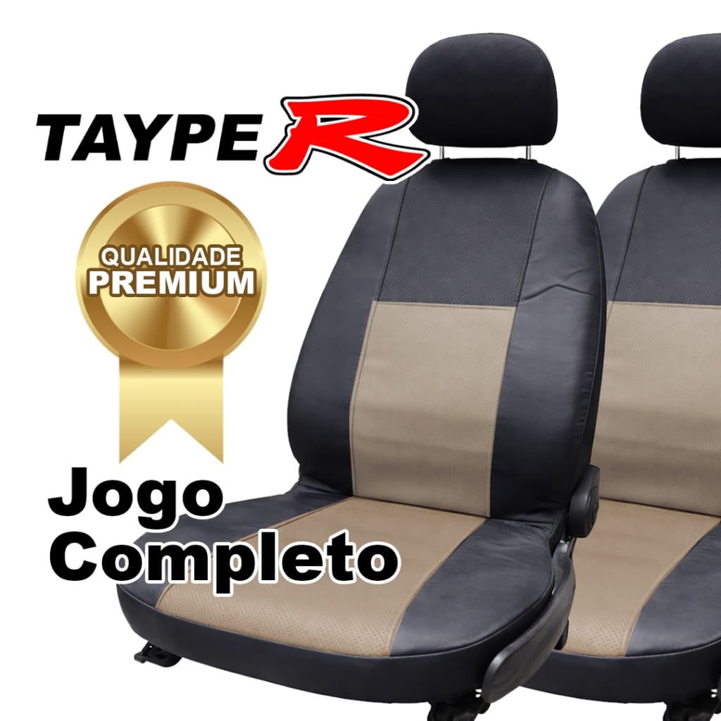 Capa Banco Carro Automotivo Universal Completa Nylon Courvin Fiat Ford Chevrolet Volkswagen Renault tayper