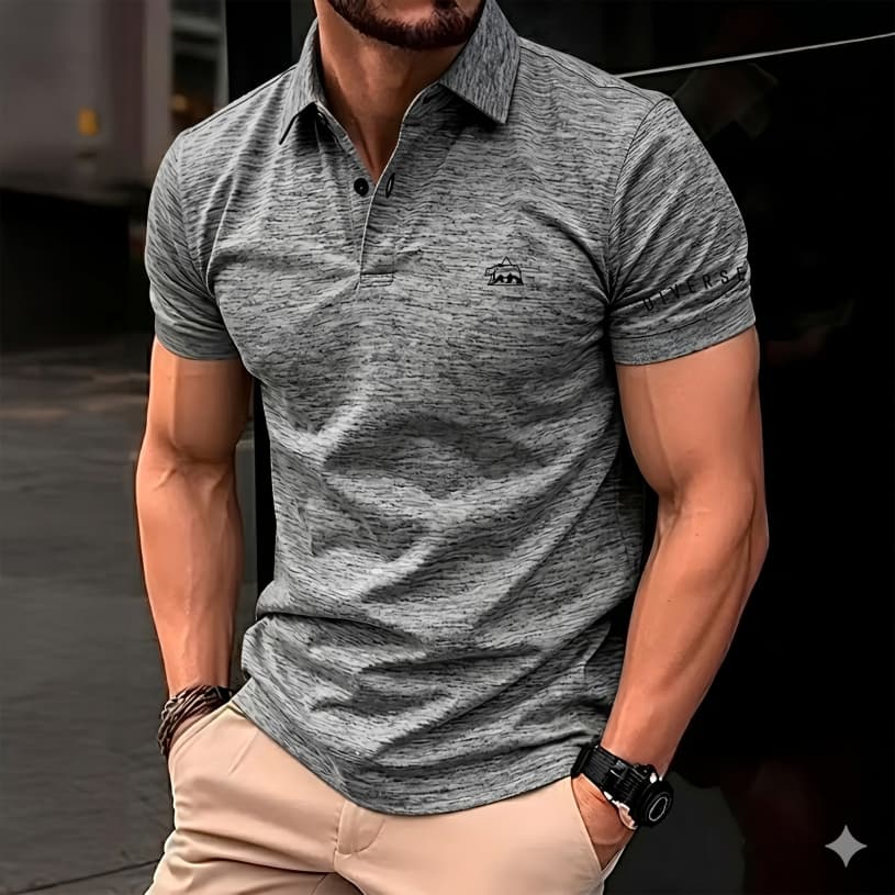 Camisa Polo Masculina Manfinity Urso Malha Piquet de Algodão Premium Luxo