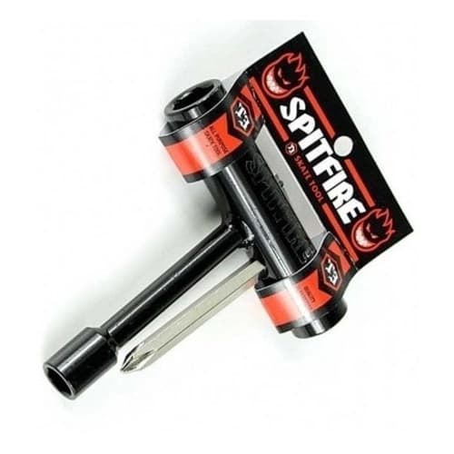Chave T Spitfire T3 Skate Manutenção Ferramenta Multi Uso Tool Skate Ou Longboard Montagem Skt Nota Fiscal incluida NF