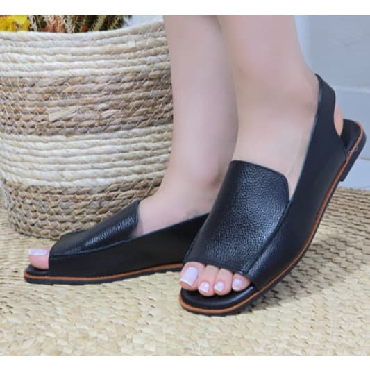 🔥👡 SLINGBACK RASTEIRA EM COURO LEGÍTIMO COM PALMILHA ULTRACONFORTE COM ELÁSTICO NA TRASEIRA PARA MELHOR AJUSTE AOS PÉS
