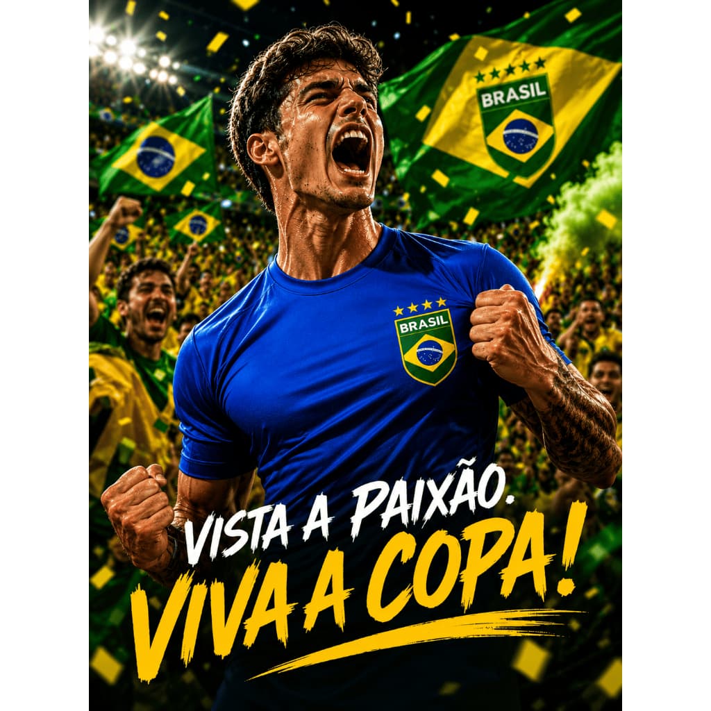 Camiseta DryFit Tecido respiravel Brasil