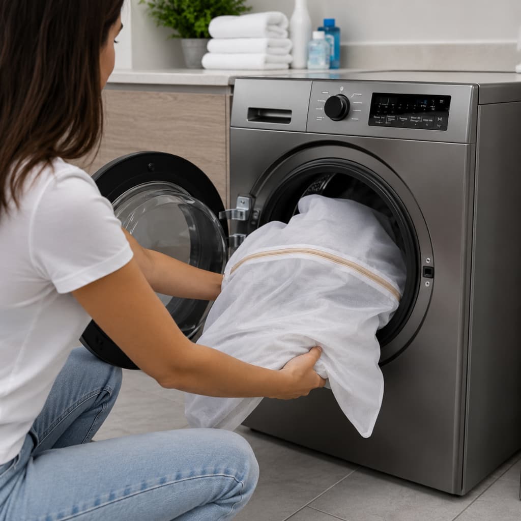Saco Lavar Roupas Zíper Protetor Reforçado 50x60 Tamanho G