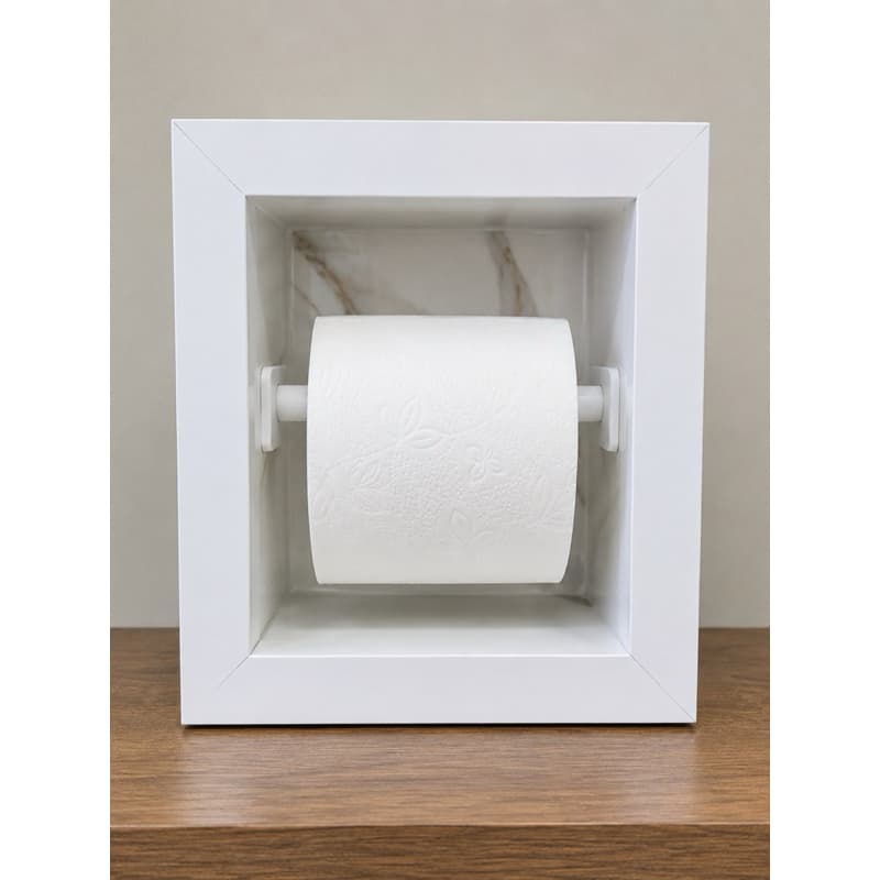 PAPELEIRO PORTA PAPEL HIGIÊNICO EM PORCELANATO - ENVIO FULL