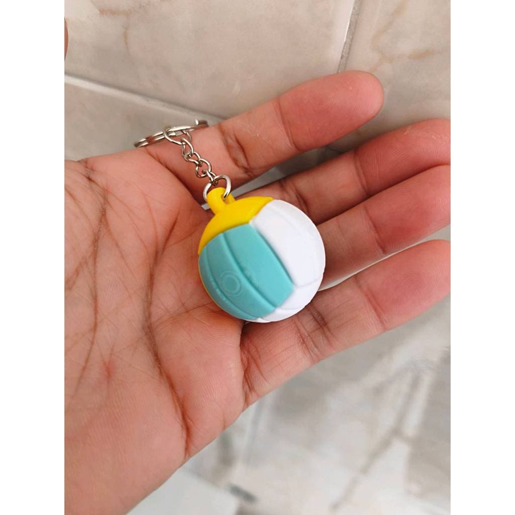 Chaveiro Bola De Vôlei Mini 3D | Presente Para Jogadores, Atletas E Amantes Do Vôlei