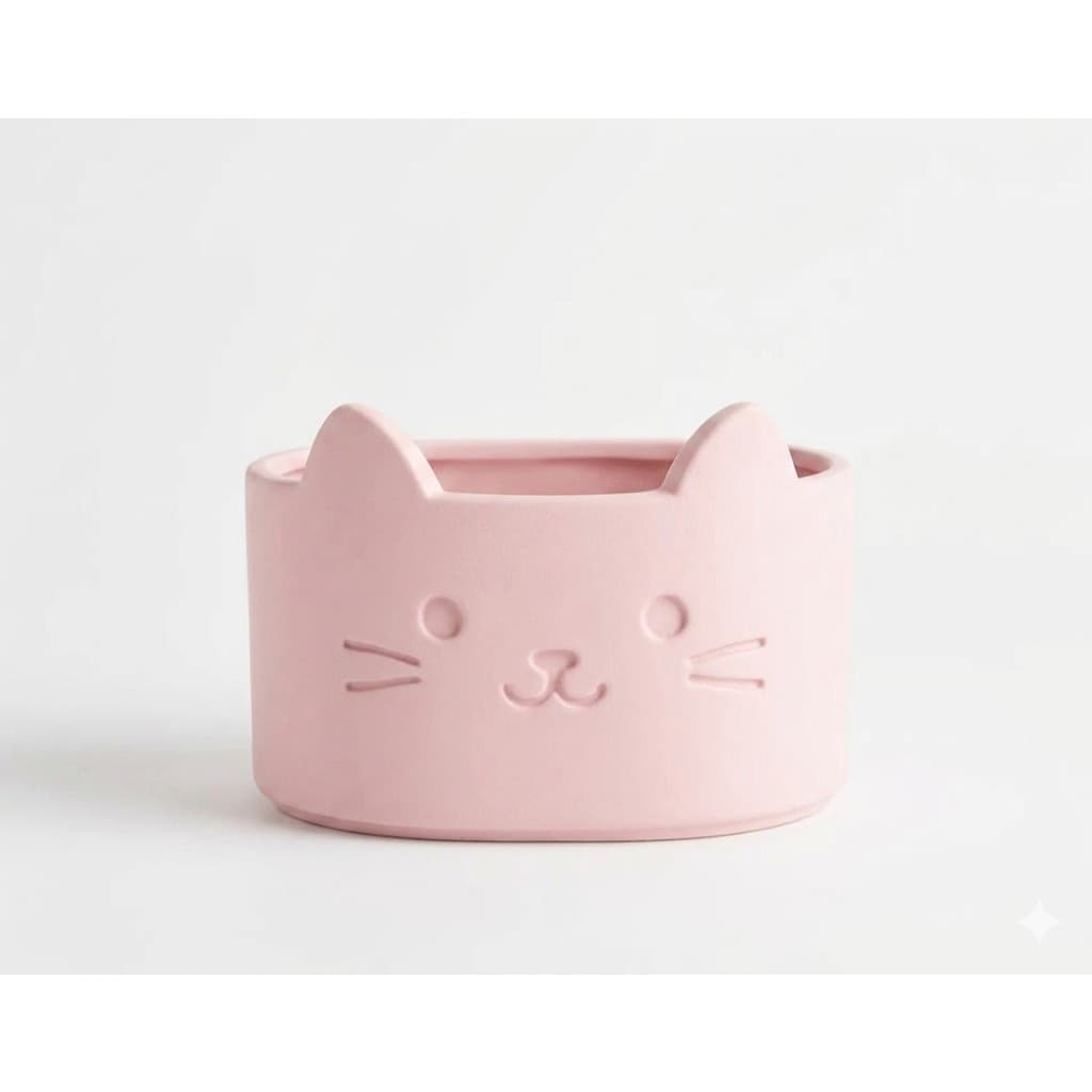 Porta Escovas e Pasta de Dente Gatinho 13 CM, 3 Divisão com Dreno – Organização com Fofura e Estilo - Sara Presentes