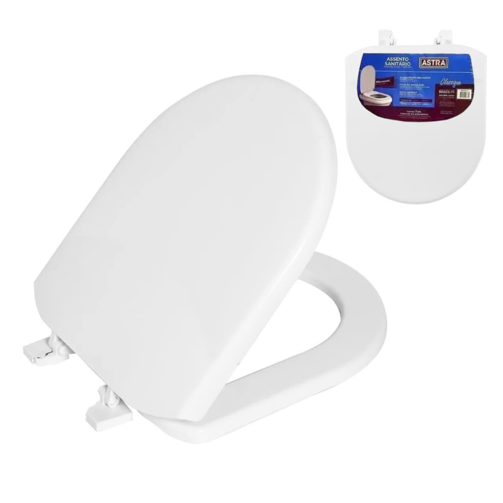 Assento Sanitário Rígido Astra Classique Riviera Branco