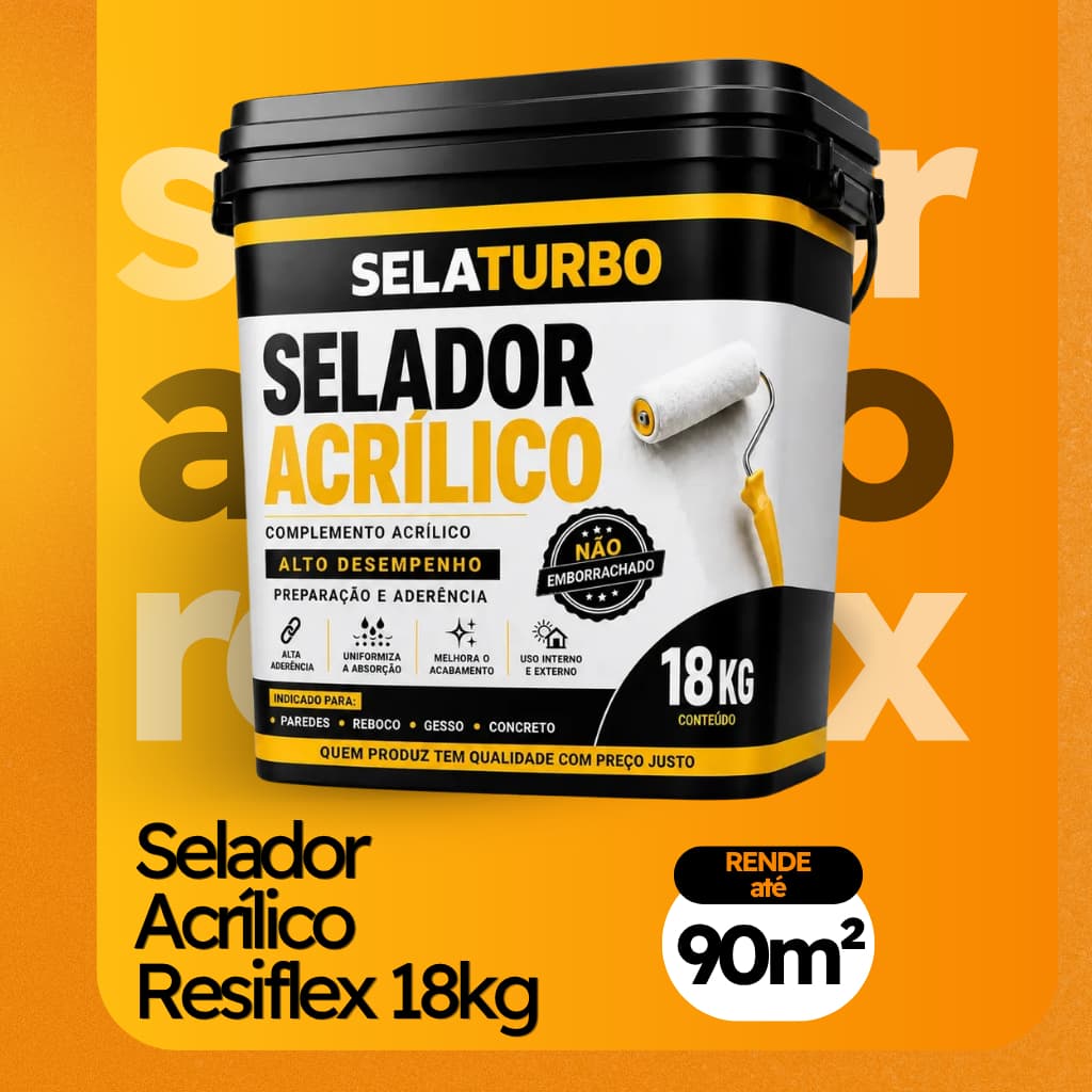 SELATURBO SELADOR ACRÍLICO 18KG - FUNDO PREPARADOR PARA PINTURAS