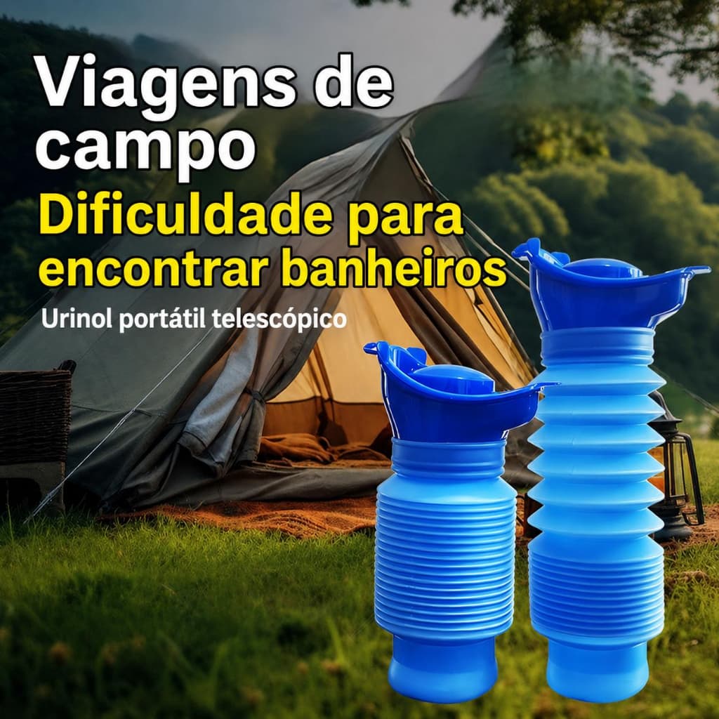 Aleyro Portable Urinal 750ml Unisex Foldable Urinal Bottle for Men/Women/Children on the Go Camping and Emergencies