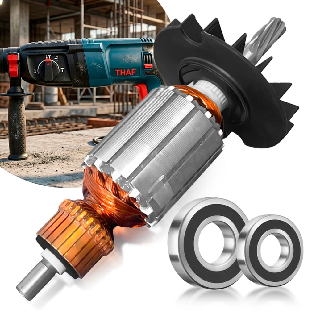 Induzido Rolamento Compatível Martelete Nakasaki NK2603 110/220V