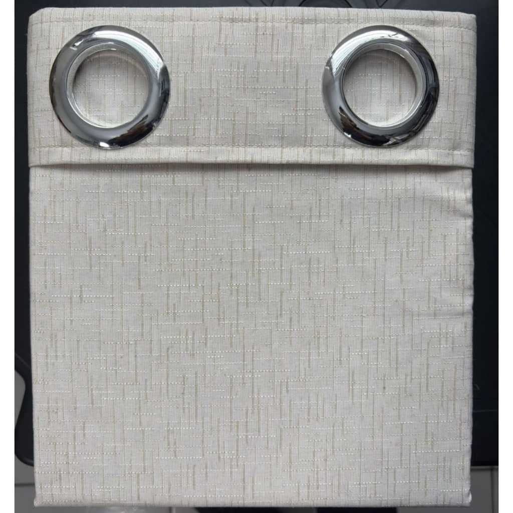 CORTINA RUSTICA LINHO 3,00L X 2,30A BEGE AREIA LONGA