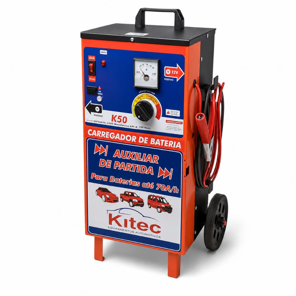 Carregador Automotivo 12V 150A Com Auxiliar De Partida 70Ah Para Carros Motos E Veículos Leves