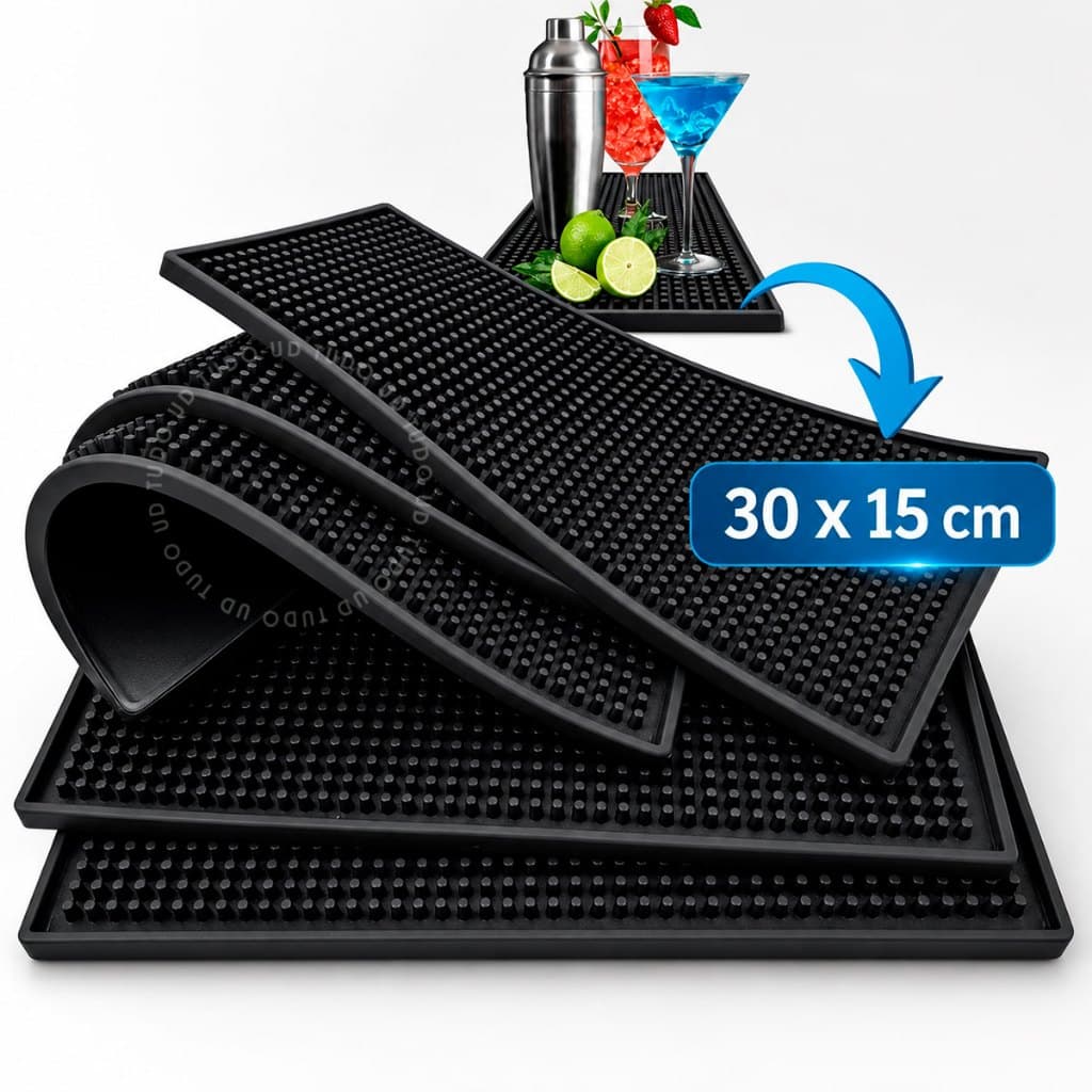 Tapete Escorredor de Louça Silicone Antiderrapante Talher BarMen Drink Bar Balcão