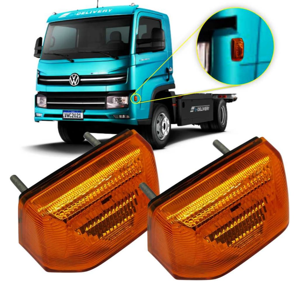 Par Lanterna Lateral Seta Dianteira Led Vw Delivery 2018 24 Volts