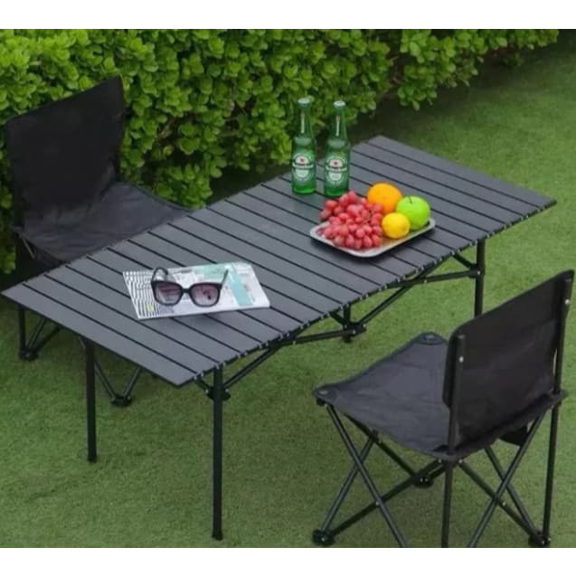 ⚡Mesa Camping Dobrável Multiuso Portátil Leve e Pratica Sortido Suporta 60Kg tamanho A50xL55xC95 cm