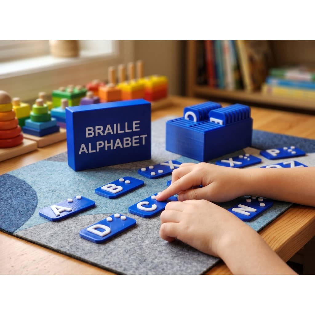 Alfabeto Móvel em Braille : Alfabetização Inclusiva, leitura/escrita tátil