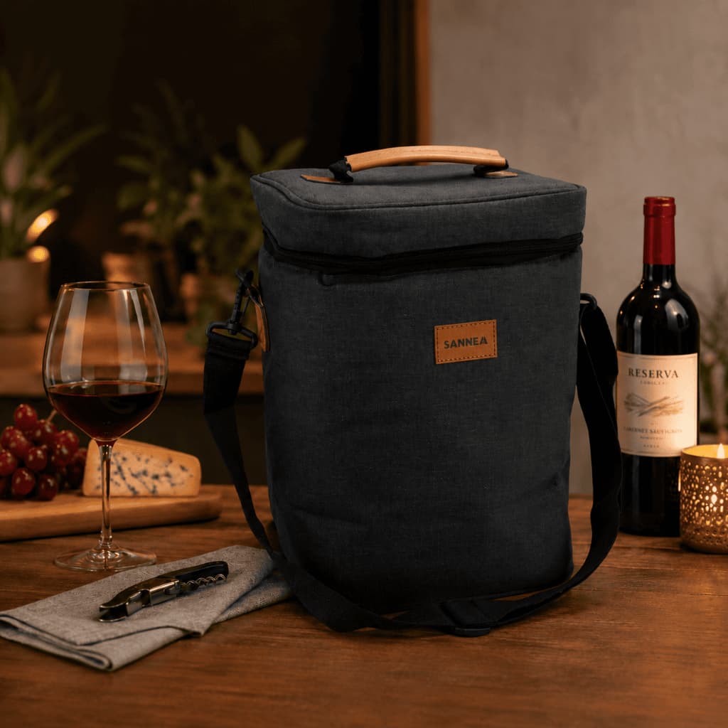 Bolsa Térmica Wine Bag 15L Para 4 Garrafas De Vinho Premium