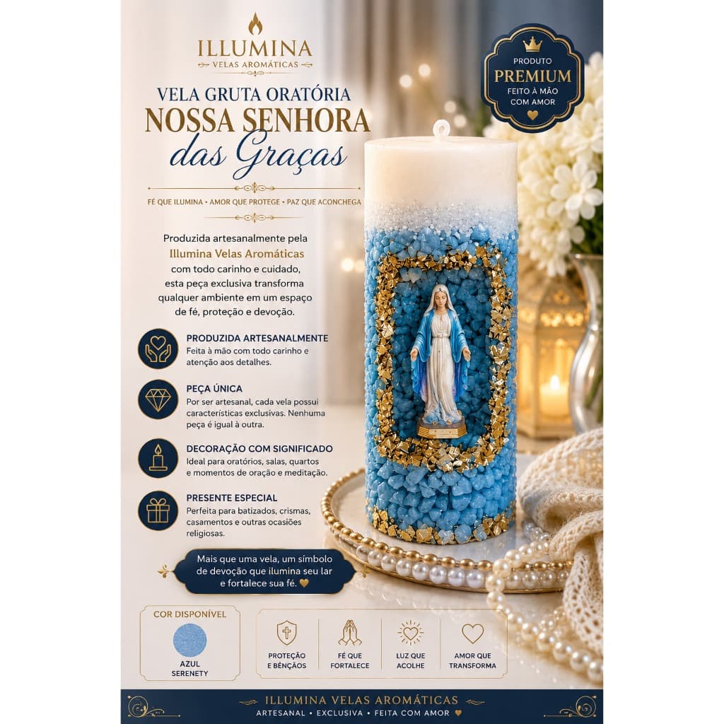 Vela Oratória Aromática De Nossa Senhora Das Graças