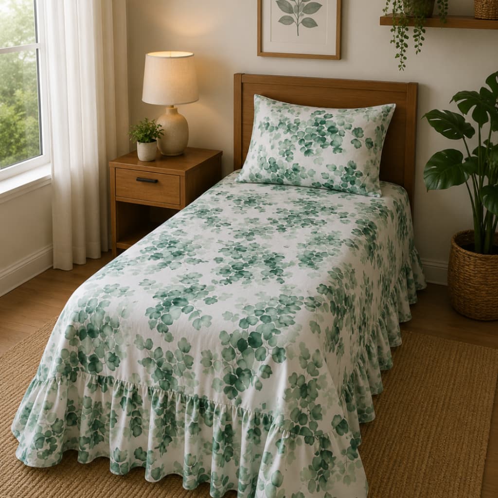 Cobre Leito Eleganci Solteiro 2 Perças  400 Fios – Conforto e Praticidade para o Seu Quarto