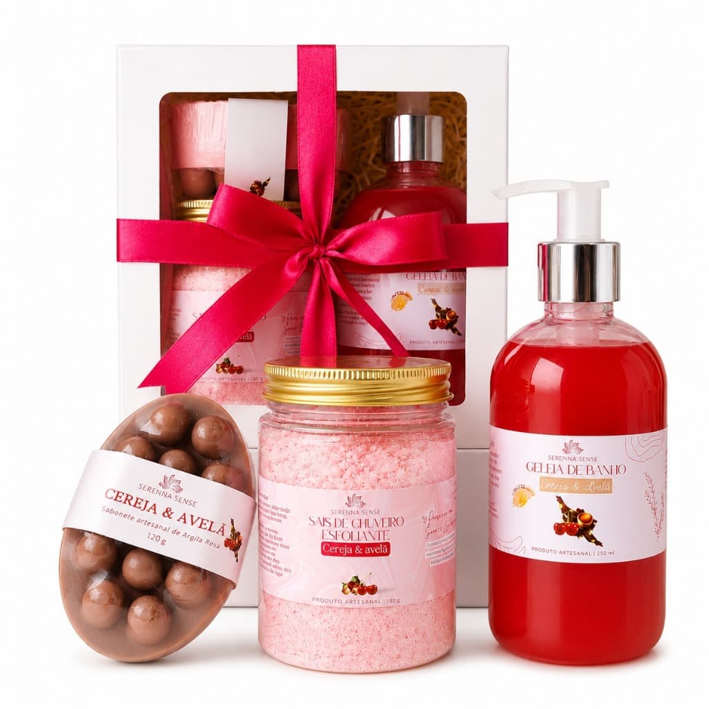 Kit Spa Banho mini + Sais de Banho + Geleia de banho + Sabonete Massageador