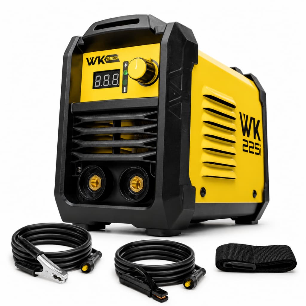Máquina de Solda Inversora WK 225i 220V MMA TIG LIFT Profissional Portátil Pró Euro